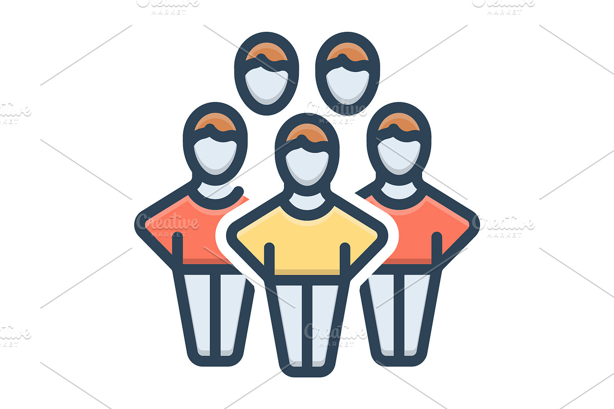 Public people color icon, a Duotone Icon by Creative priyanka