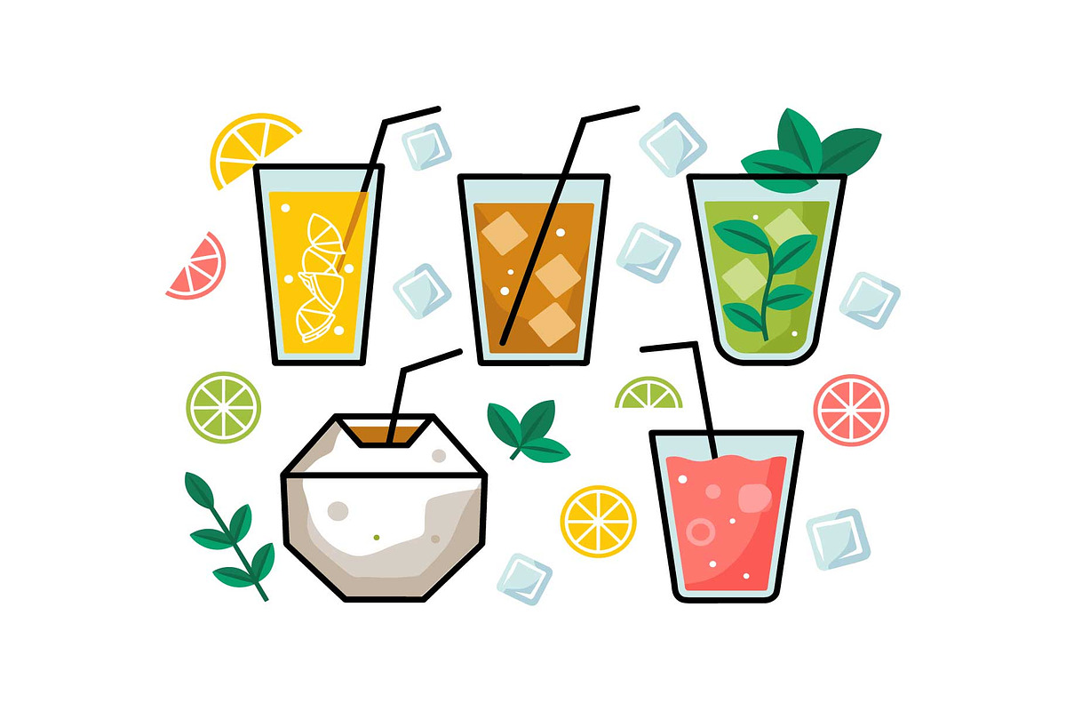 Summer Drink Mega Vector Set, an Object Graphic by Gfx_Store (Photo 5 of 13)