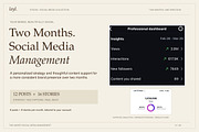 2 Month Social Media Management, a Social Media Template by Layl Atelier (Thumbnail 1 of 8)