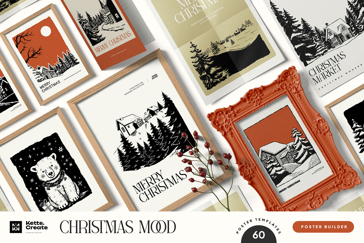 Christmas Mood | Poster Builder, an Object Graphic by KetteCreate (Photo 1 of 15)