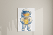 Astronaut Clipart Set, a Decorative Illustration by Pati Charm Studio (Thumbnail 7 of 8)