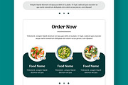 Food Email Newsletter Template, an UI Kit Template by ContestDesign (Thumbnail 3 of 5)