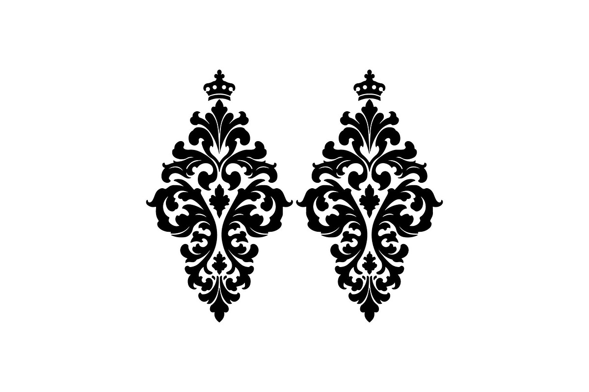 Vintage Filigree Earring SVG Bundle, an Object Graphic by jahid234 (Photo 6 of 13)