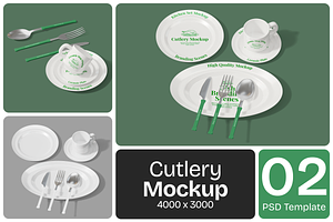 Cutlery Mockup, a Household Mockup by Permadi Creative