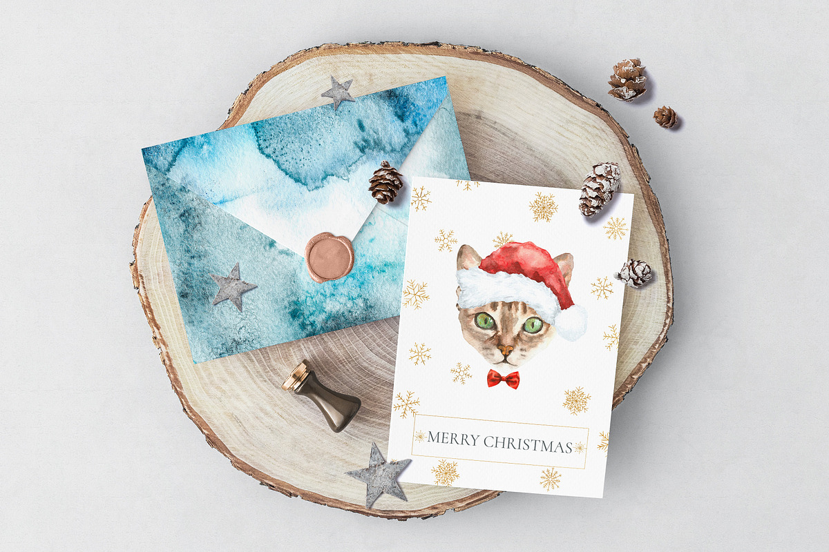 Christmas Character Dogs & Cats, an Animal Illustration by Catherine Wheel (Photo 5 of 23)
