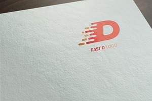 Fast D Logo Template