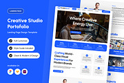 StudioNova Studio Portfolio Landing, a Landing Page Template by productype1 (Thumbnail 1 of 5)