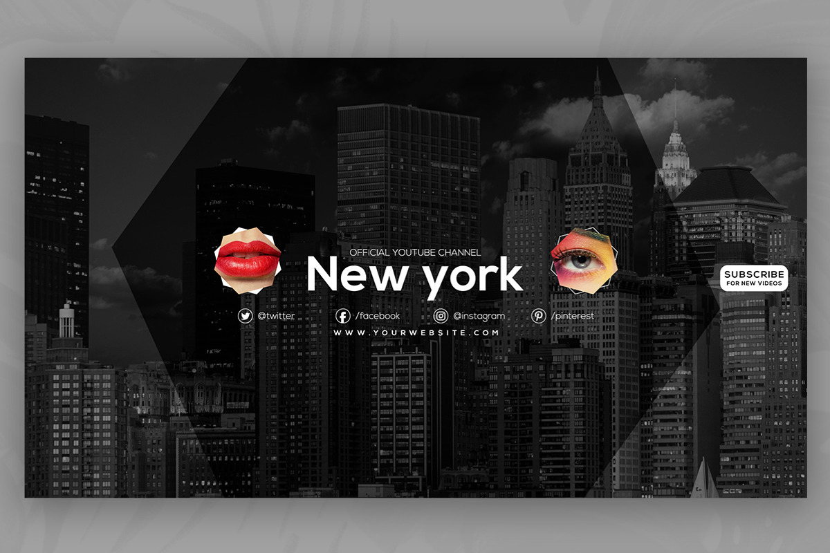 10 Youtube Channel Art Banners vol10, a Social Media Template by RussGFX (Photo 7 of 12)