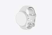 Pixel Watch Mockup, a Wearable Device Mockup by UnicDesign (Thumbnail 4 of 7)