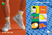 Paddle or table tennis vector bundle, a Sport Illustration by My.Ordinarty (Thumbnail 2 of 9)