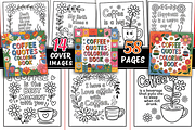 Coffee Quotes Coloring Book, a Decorative Illustration by Design Station (Thumbnail 1 of 3)