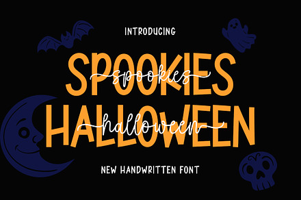 Spookies Halloween, a Script Font by DN Creative
