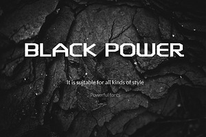 BLACK POWER-Font
