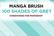 150 Manga Screentone Shadow Brushes, a Brush Add-On by Manga Brush (Thumbnail 3 of 3)