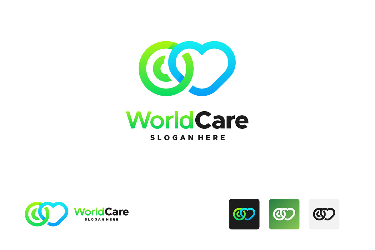 Global Care logo designs vector, a Branding & Logo Template by Lucky Creative (Photo 3 of 5)