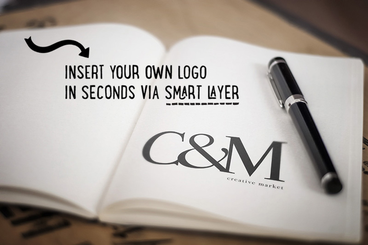 The Notebook - Creative Logo Mockups, a Books & Magazine Mockup by LayerLabs (Photo 3 of 4)