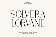 Solvera Lorvane - Elegant Serif Font, a Serif Font by Muksal Creative (Thumbnail 1 of 10)
