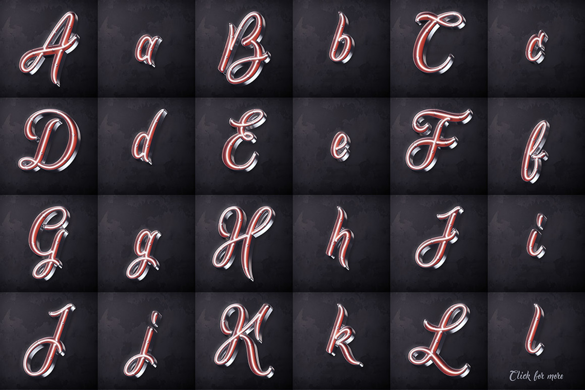 Bright calligraphy PSD Font preview 4
