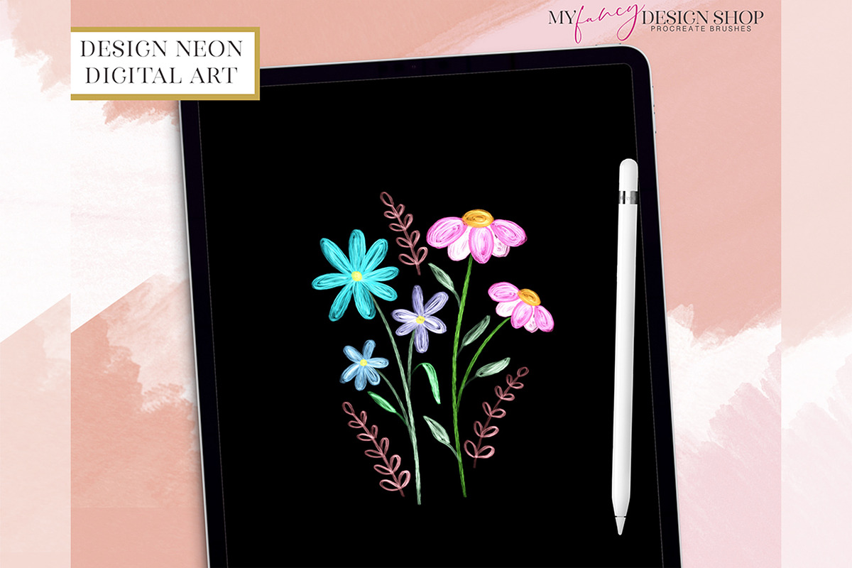 Frayed Texture Procreate Brushes, a Brush Add-On by My Fancy Design Shop (Photo 7 of 11)