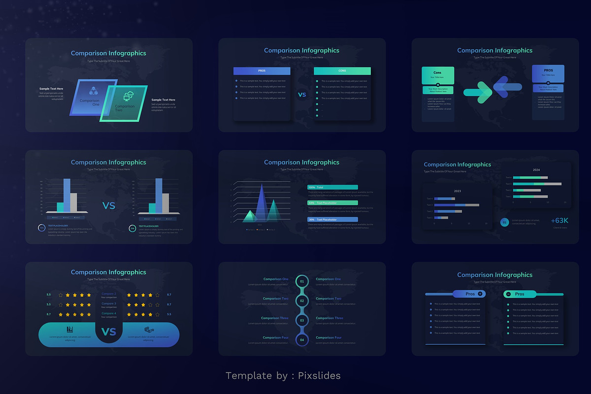 Comparison Infographic Keynote, a Presentation Template by Pixslides (Photo 4 of 7)