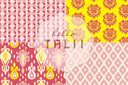 Summer Ikat Digital Paper, a Pattern Graphic by Hello Talii (Thumbnail 2 of 4)
