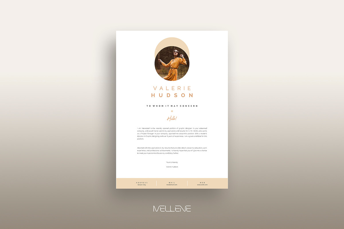 CV / Resume template for MS Word, a Resume Template by Mellene Templates (Photo 3 of 3)