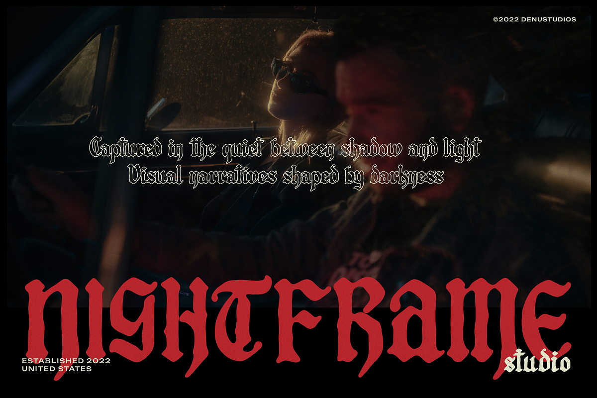Xirstark | Blackletter Typeface, a Blackletter Font by Denustudios (Photo 8 of 12)