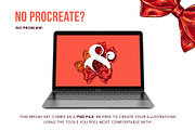5 Ribbon Procreate Stamp Brushes, a Brush Add-On by Riveros Illustration (Thumbnail 12 of 12)