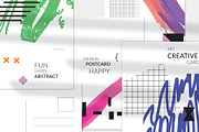 US Postcard Abstract Hand Drawn, a Card Template by Zebra-Finch (Thumbnail 1 of 2)