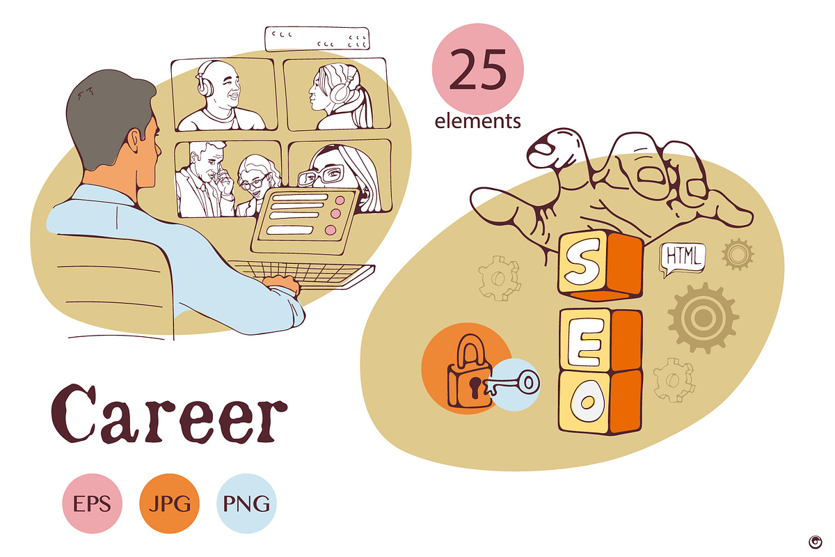 Career, a Person Illustration by Olillia (Photo 7 of 11)