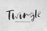 Twingle | Scrip + SVG Font, a Script Font by Artstudio (Thumbnail 1 of 11)