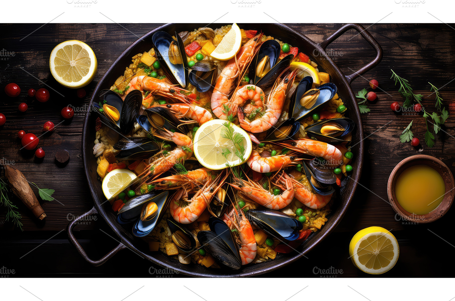 delicious mediterranean seafood food, a Food & Drink Photo by pikepicture