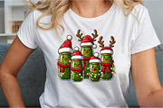 Watercolor Christmas Pickles PNG, an Illustration by Sublimation Artist (Thumbnail 3 of 9)