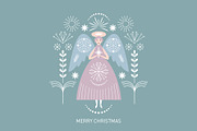 Christmas Angel, a Seasonal Illustration by lenlis (Thumbnail 11 of 12)