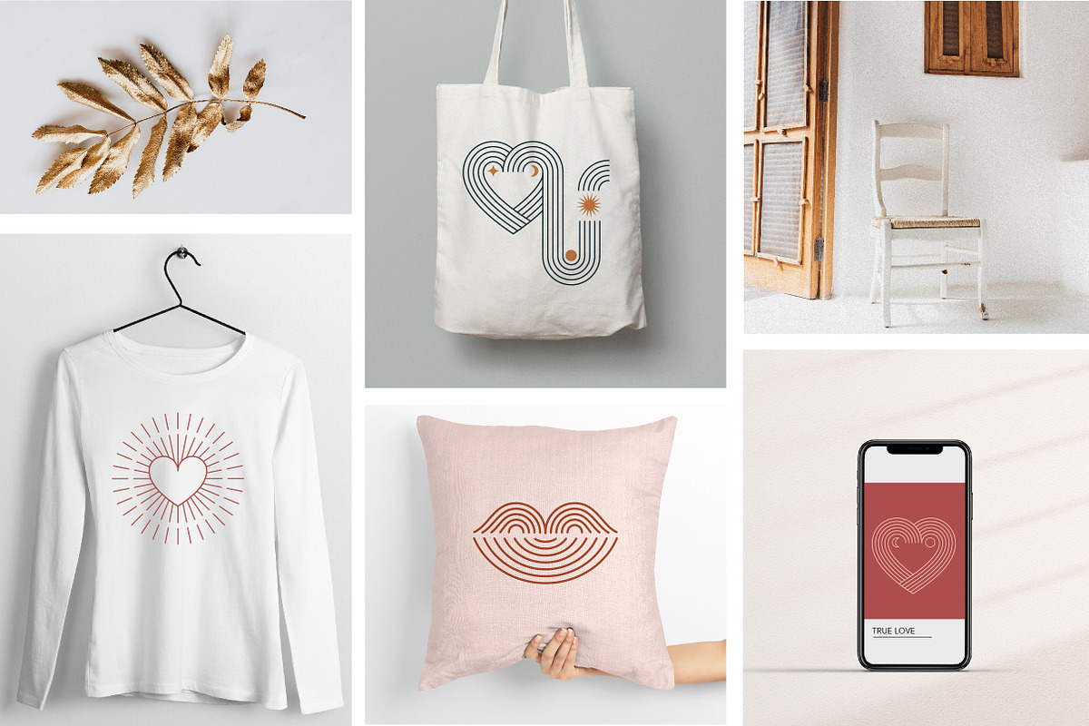 Minimalist Boho Valentine's day, a Decorative Illustration by Marish (Photo 2 of 12)