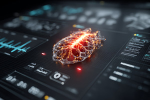 Abstract representation of neural network in medical technology and healthcare, a Health & Medical Photo by AS photostudio