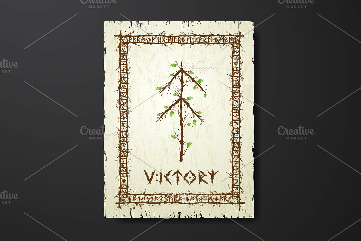 Tree branch victory bind rune, a Wallpaper Graphic by LongQuattroArt