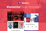 Club Fitness - Elementor Template, a Landing Page Template by Elementor Market (Thumbnail 1 of 4)