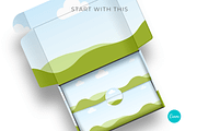 Mailer Box Mockup for Canva, a Packaging Mockup by Mockup Scene (Thumbnail 14 of 17)
