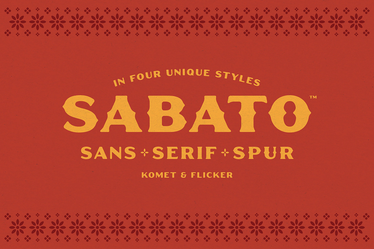 Sabato – Sans & Serif in Four Styles, a Serif Font by Komet & Flicker (Photo 1 of 13)