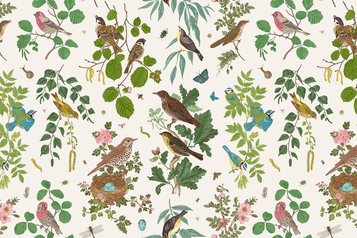 Free Birds, a Decorative Illustration by olga.korneeva (Photo 10 of 11)