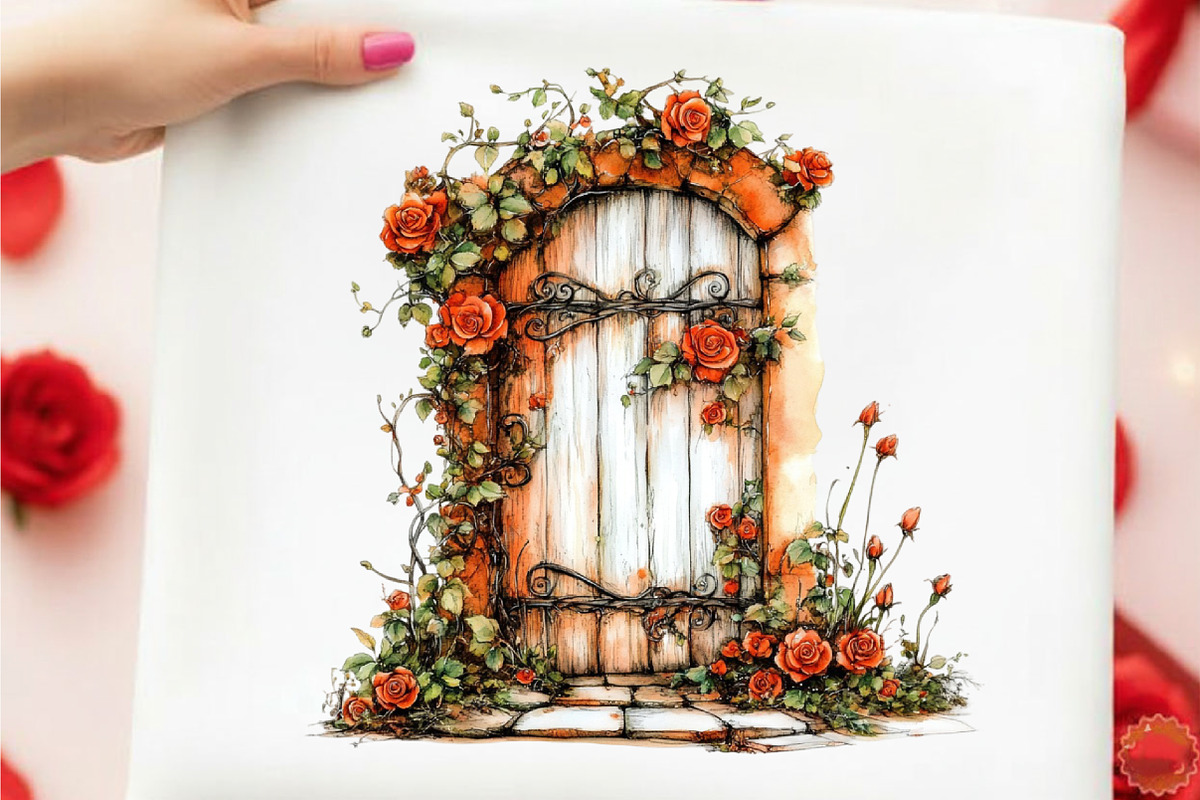 Vintage Spring Watercolor Clipart, an Illustration by designcity5 (Photo 5 of 5)