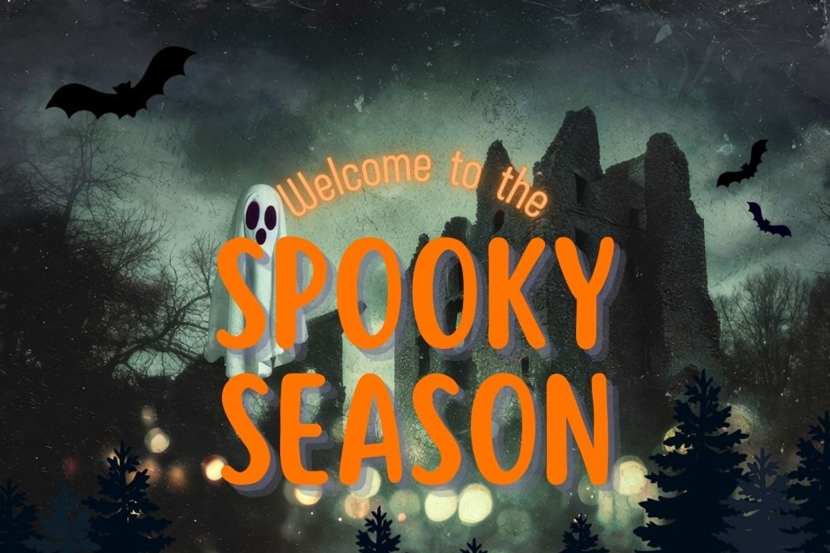 Haunted Halloween Backgrounds, a Seasonal Illustration by pictures for you (Photo 1 of 17)