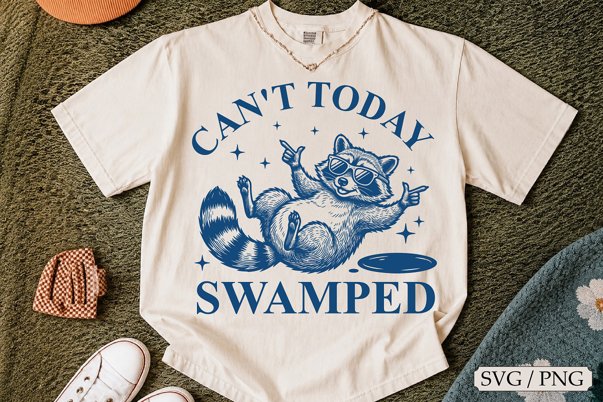 Can't Today I'm Swamped SVG, an Animal Illustration by Libby Wishes (Photo 1 of 3)