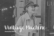 Vintage Machine Photoshop Effects, an Action Add-On by Opaq Studio (Thumbnail 1 of 8)