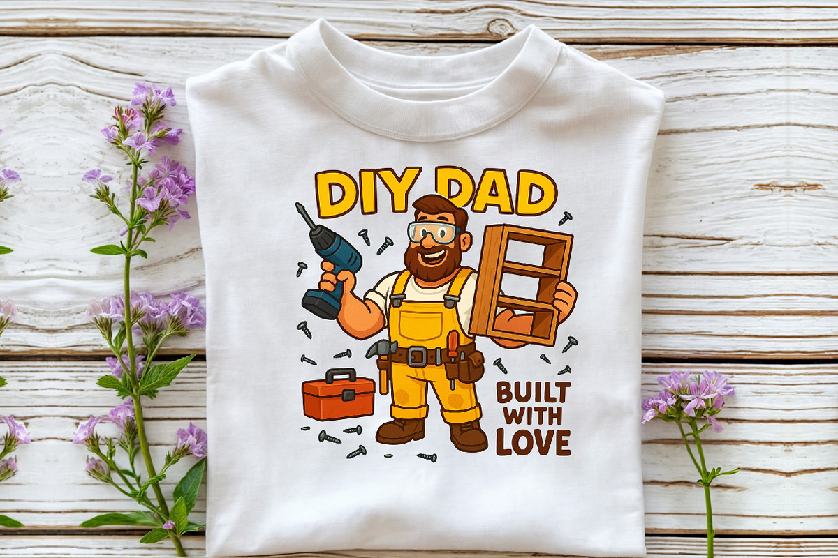 DIY Dad Funny Fathers Day Sublimatio, an Illustration by DreamCafeArt (Photo 3 of 7)