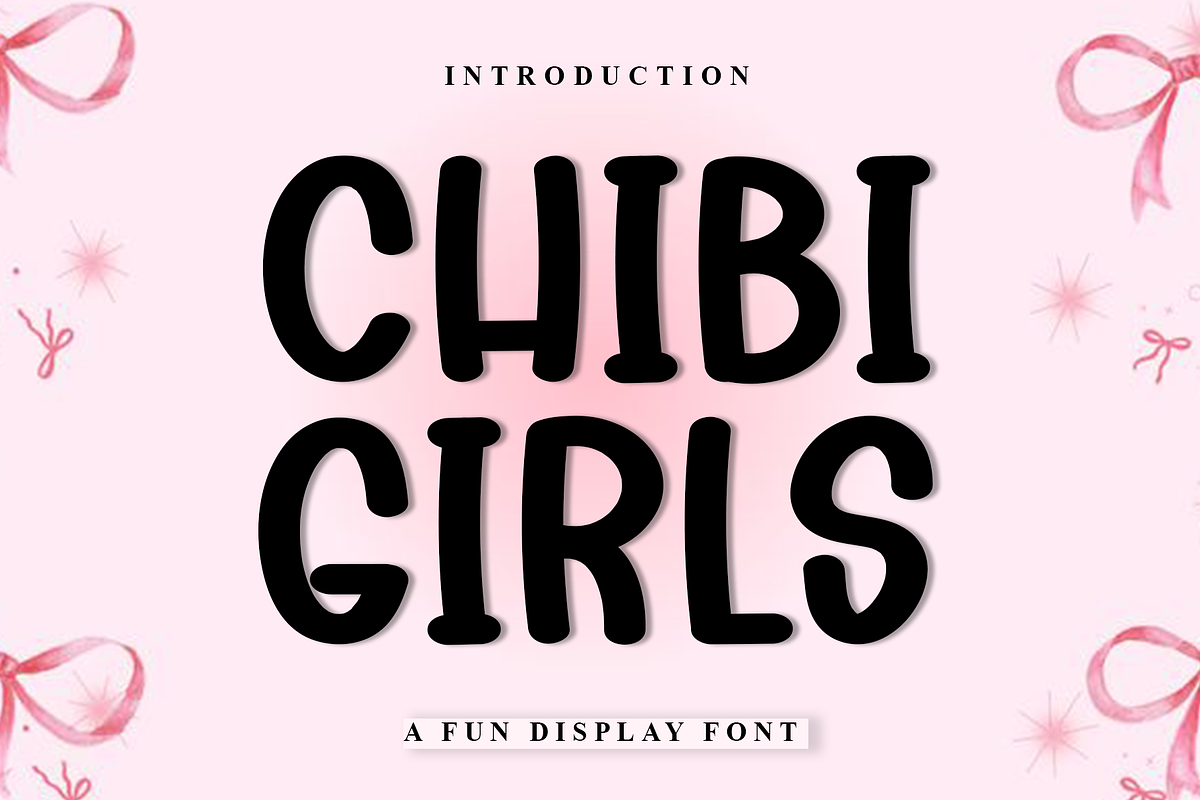 Chibi Girls, a Script Font by InermediaSTUDIO (Photo 1 of 8)