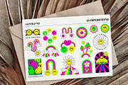 Retro Groovy Hippie Bundle, an Object Graphic by Sofico (Thumbnail 4 of 35)