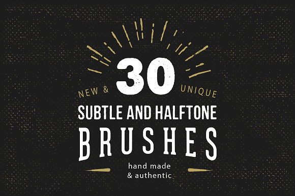 30 Subtle Halftone Brushes preview 8