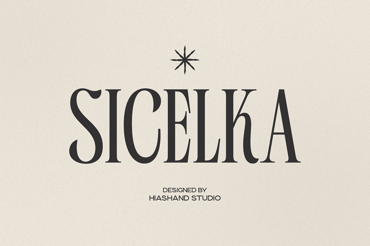 Sicelka Serif Display Font, a Serif Font by Hishand Studio (Photo 1 of 10)